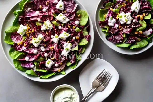 Radicchio Salad With Sour Cream Ranch