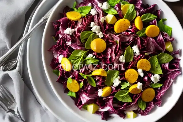 Radicchio With Hot Honey Vinaigrette and Cotija