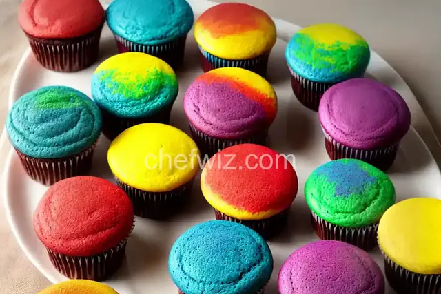 Rainbow Cupcakes