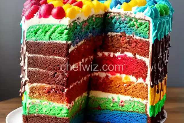 Rainbow Layer Cake