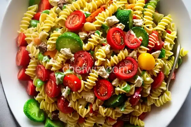 Rainbow Rotini Salad
