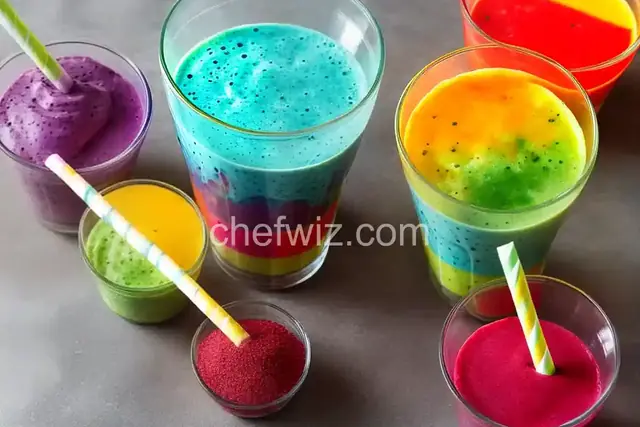 Rainbow Smoothie Pops