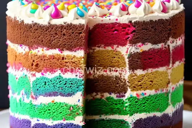Rainbow Sprinkles Layer Cake