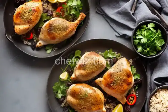 Raisin Rice Stuffed Chicken