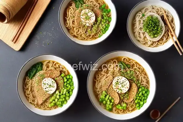 Ramen Noodles With Miso Pesto