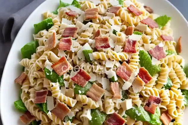 Ranch, Bacon, and Parmesan Pasta Salad