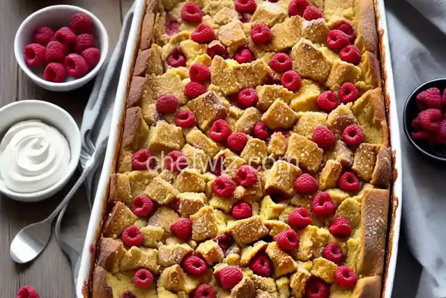 Raspberry Baked French Toast