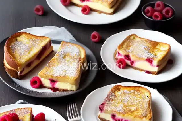 Raspberry Cheesecake Stuffed French Toast