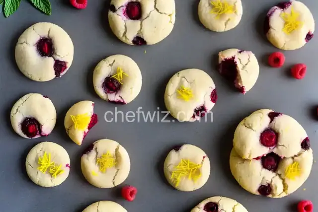 Raspberry Lemon Thumbprint Cookies