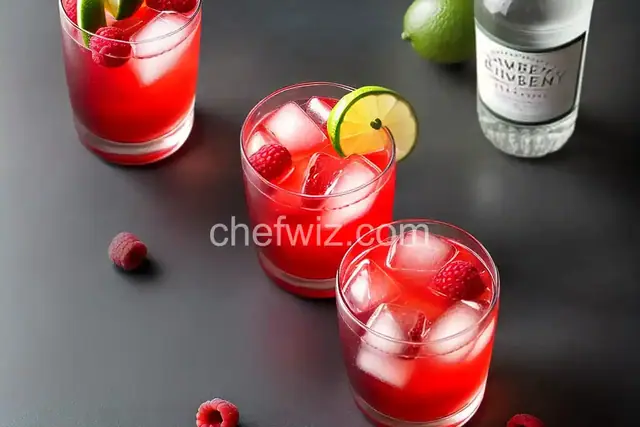 Raspberry-Lime Gin and Tonic