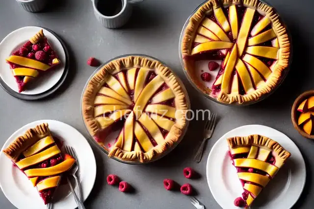 Raspberry-Peach Pie