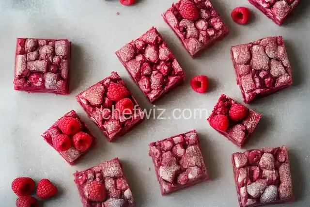 Raspberry Squares for Junior Chefs