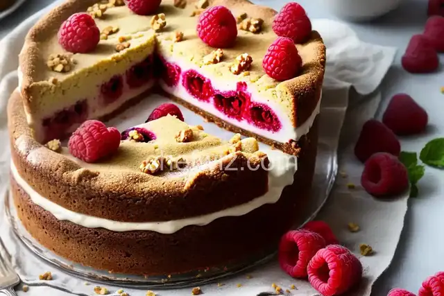 Raspberry Walnut Torte