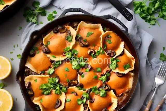 Ravioli and Mushroom Skillet