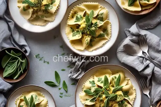 Ravioli with Spicy Sage Butter