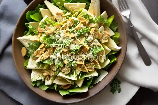 Raw Artichoke, Celery, and Parmesan Salad