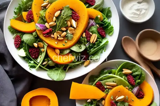 Raw Butternut Squash Ribbon Salad