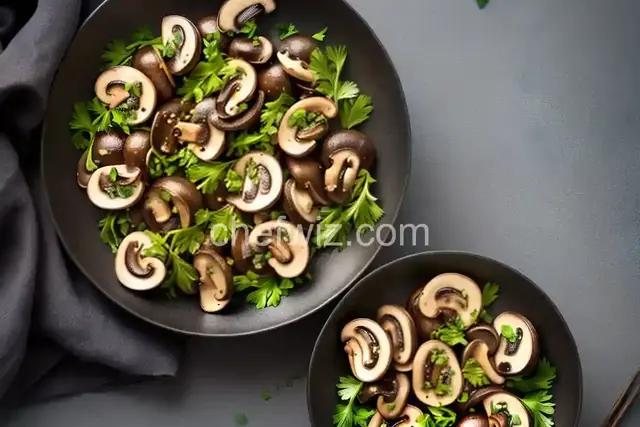 Raw Marinated Mushrooms