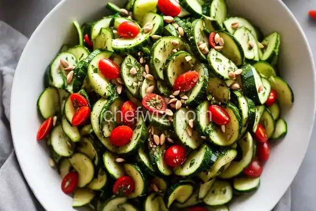 Raw Zucchini Salad