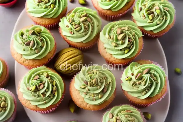 Real Pistachio Cupcakes