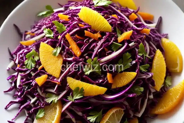 Red Cabbage-Citrus Slaw