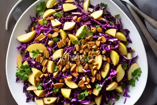 Red Cabbage Salad with Apples