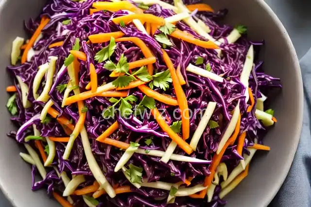 Red Cabbage Slow Slaw