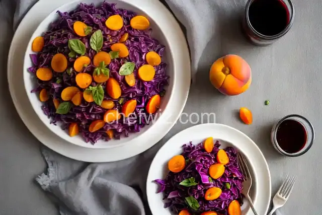 Red Cabbage With Apricots And Balsamic Vinegar
