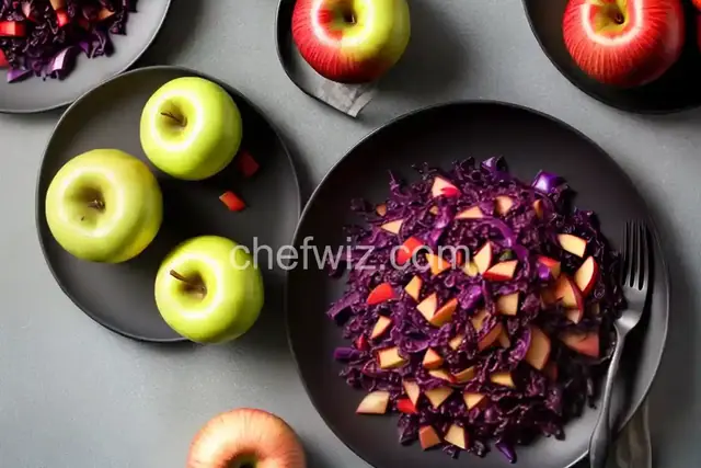 Red Cabbage and Apples