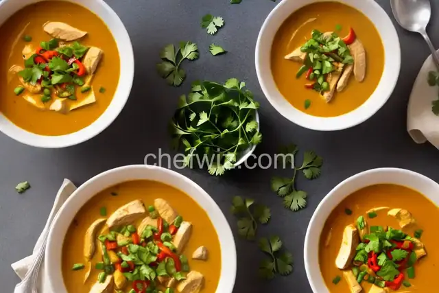 Red Curry Chicken and Pumpkin Soup