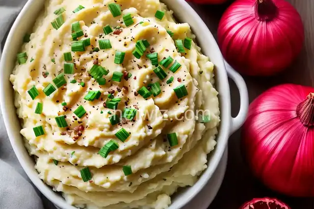 Red Garlic Mashed Potatoes