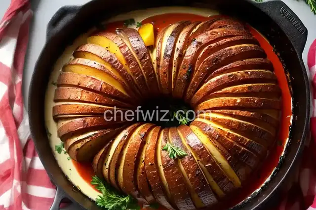 Red Hasselback Potatoes