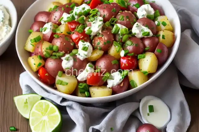 Red Potato Salad with Sour Cream and Chives