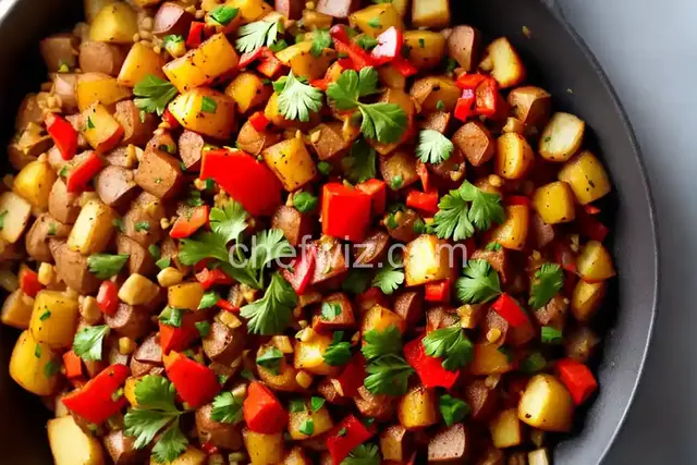 Red Potato and Shishito Pepper Hash
