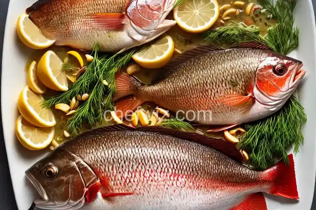 Red Snapper with Garlic-Lemon-Dill Butter