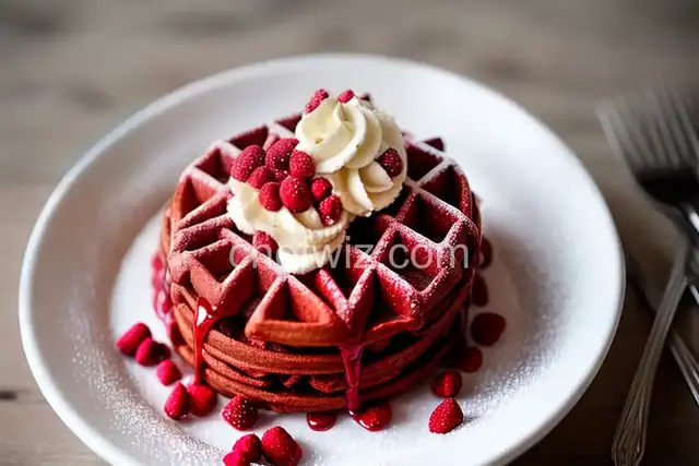 Red Velvet Belgian Waffles