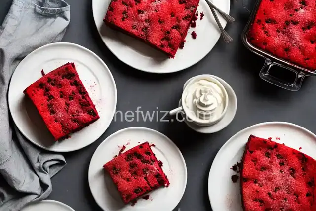Red Velvet Bread Pudding