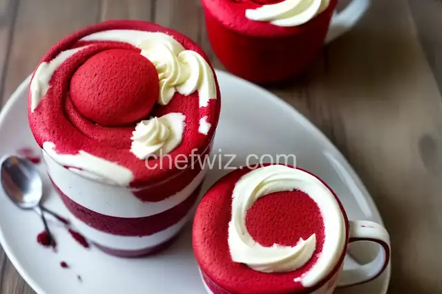 Red Velvet Mug Cakes