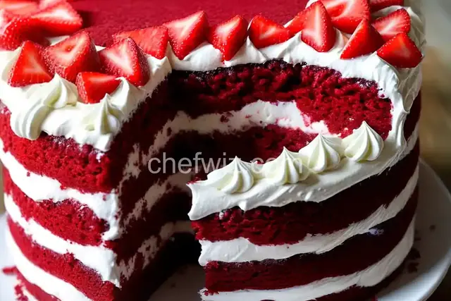 Red Velvet Poke Cake