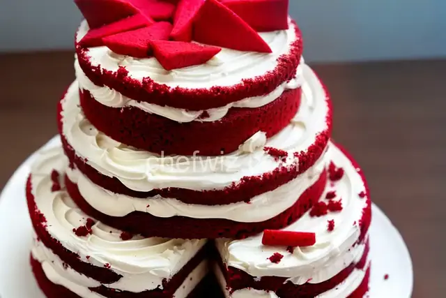 Red Velvet Shark Cake