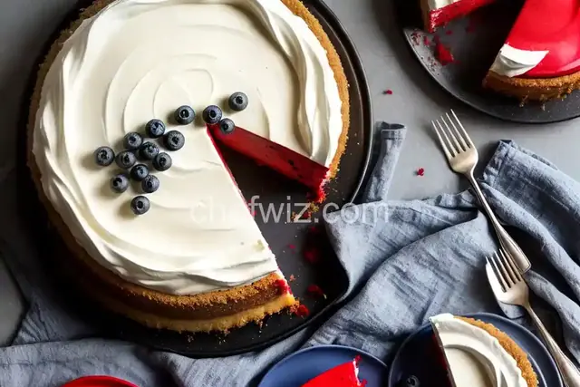 Red, White and Blue Cheesecake