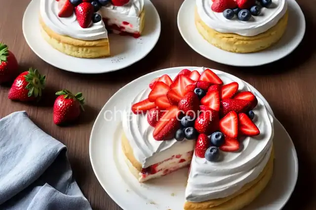 Red, White and Blue Strawberry Shortcake
