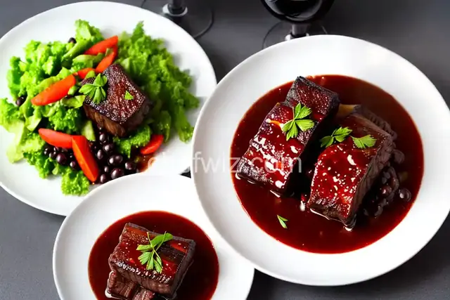 Red Wine and Soy–Braised Short Ribs