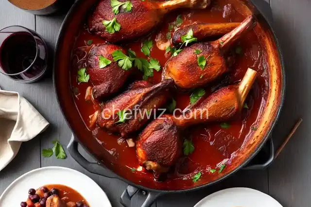Red Wine–Braised Turkey Legs Recipe