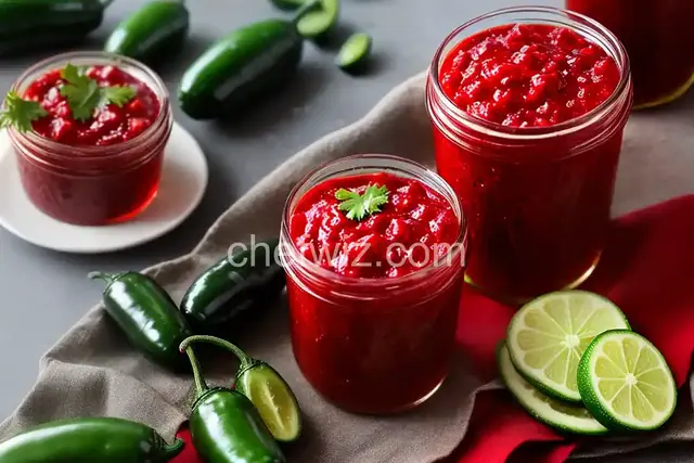 Red and Green Christmas Jalapeno Jelly