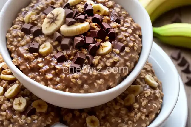 Reduced-Calorie Chocolate Banana Oatmeal