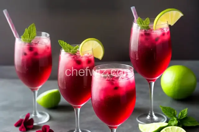 Refreshing Hibiscus Mocktail