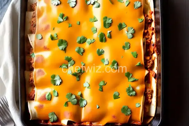 Refried Bean and Cheese Enchiladas