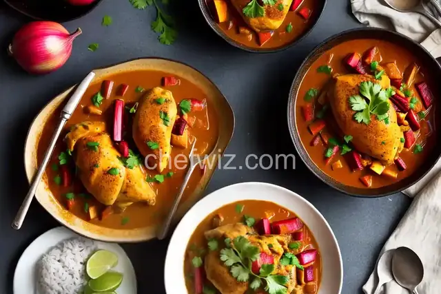 Rhubarb Curry Chicken