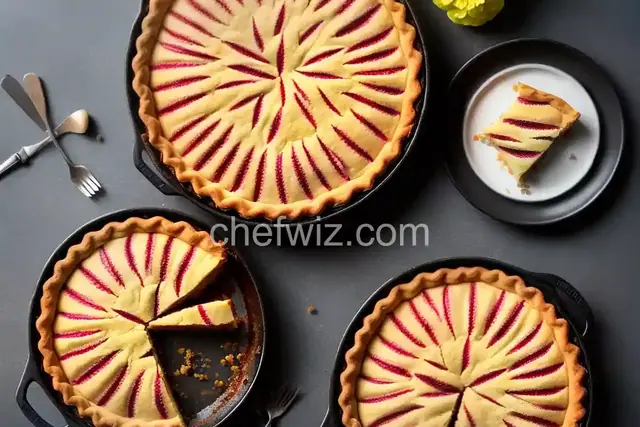 Rhubarb Frangipane Pie